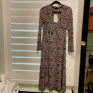 Zara leopard dress
